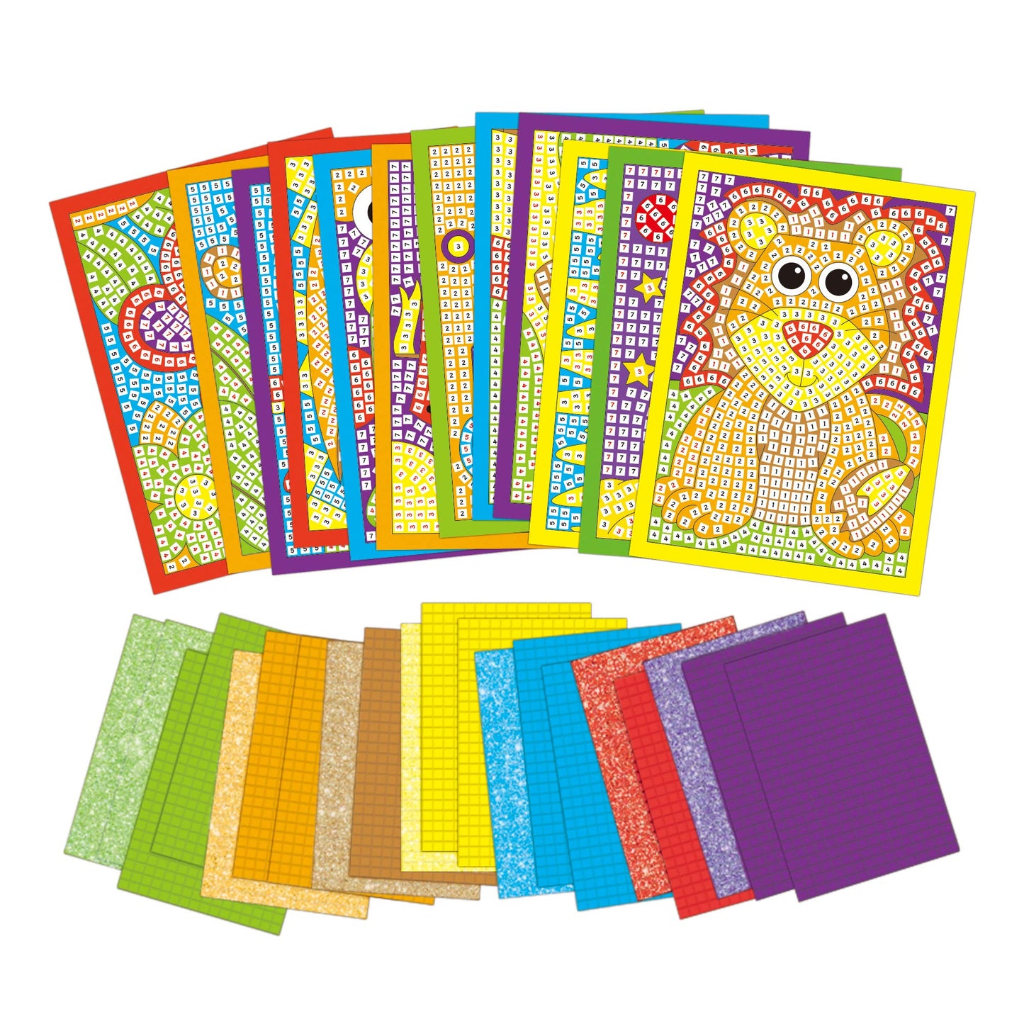 Galt Toys, Mega Mosaics, Kids Craft Kits, Muliti Foam Pictures, Ages 5 Years Plus