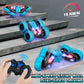 Remote Control Car, 2.4Ghz RC Stunt Cars with Double Sided 360-degree Flips Rotating Car Toy, Rechargeable LED Light Up Letters