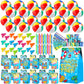 Pool Party Favors and Beach Party Favors - 120 PCS Party Bag Stuffers for Kids Including Beach Balls, Kids Sunglasses Bulk, Bubb