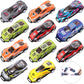 ArtCreativity Pullback Flip Stunt Cars for Boys (Set of 12) Pullback Diecast Race Cars for Kids in 8 Cool Designs - Retro Toy Ca