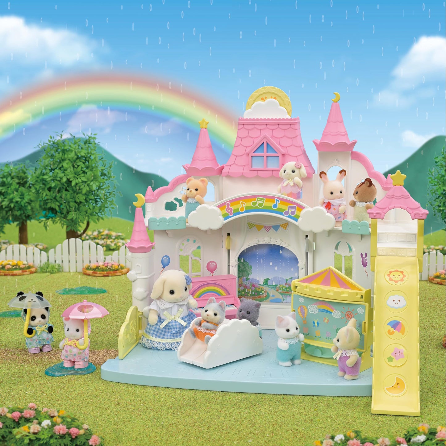 Calico Critters Sunny Castle Nursery Playset - Multicolor, One Size, Plastic, Model CC2166