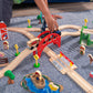 Kidkraft Wooden Rural Farm Train Set With 75 Pieces, Children'S Toy Vehicle Playset, Gift For Ages 3+