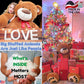 Big Plush Giant Teddy Bear - 5-Foot Huge Soft Plush Toy in Brown - Model 63855213