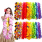 AMAZING TIME 100 Pieces Hawaiian Luau Leis Bulk,Tropical Flower Necklace for Hawaii Party Decorations Favors, Beach Party Decors