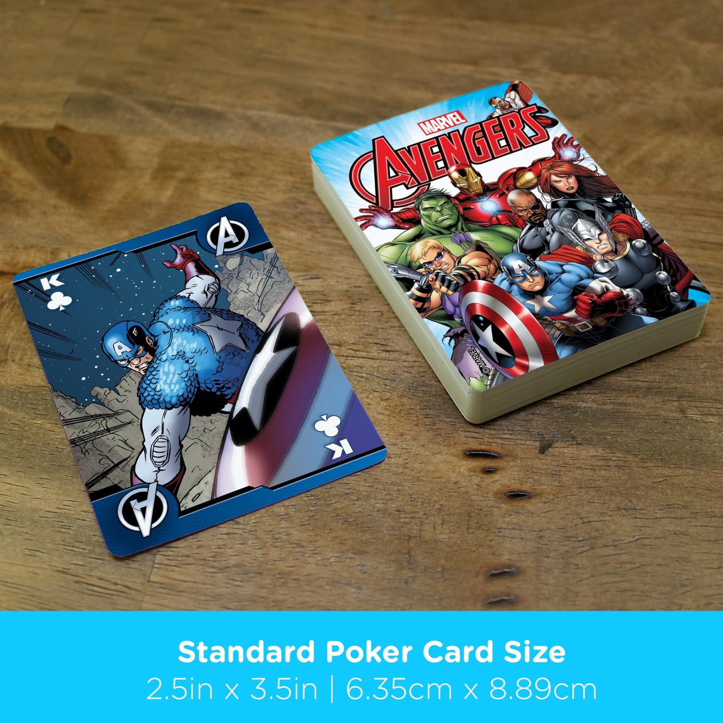 AQUARIUS Marvel Avengers Playing Cards - Avengers Themed Deck of Cards for Your Favorite Card Games - Officially Licensed Marvel