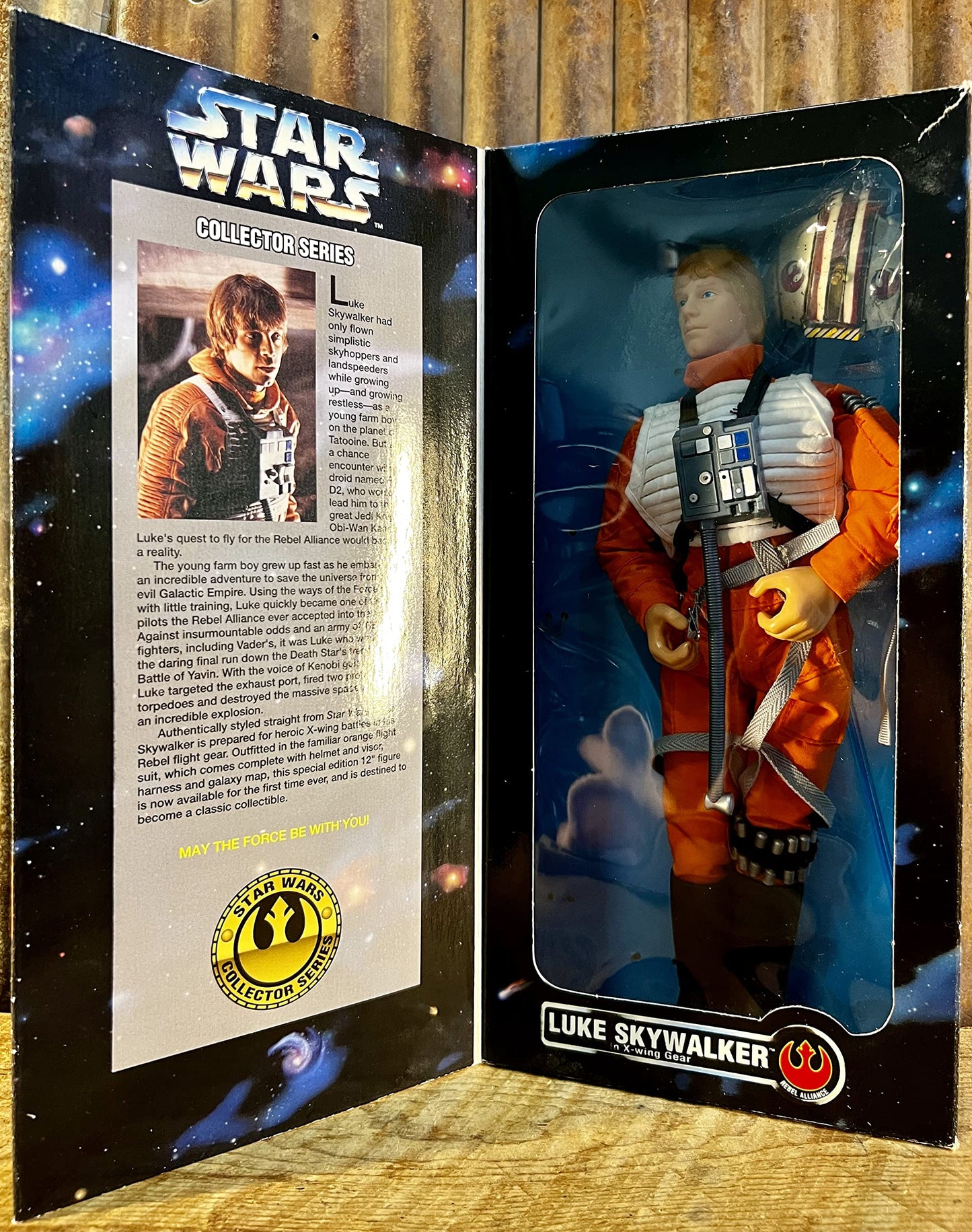 STAR WARS 12" Luke Skywalker Doll Figure in X-Wing Gear, Model 27692, Plastic, Medium Size