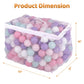 Balancefrom 2.3-Inch Phthalate Free Bpa Free Non-Toxic Crush Proof Play Balls Pit Balls- 6 Bright Colors In Reusable And Durable Storage Mesh Bag With Zipper