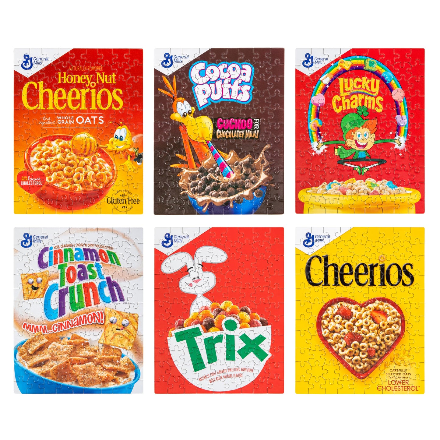 White Mountain Puzzles Mini Cereal Boxes - 100 Piece Puzzles - Six Pack Of Puzzles