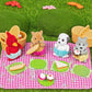 Li'l Woodzeez Picnic Playset - 20 Pcs including Baby Bear, Basket, Play Food - Multicolor - Model WZ6531Z - Gift for Kids Ages 3+
