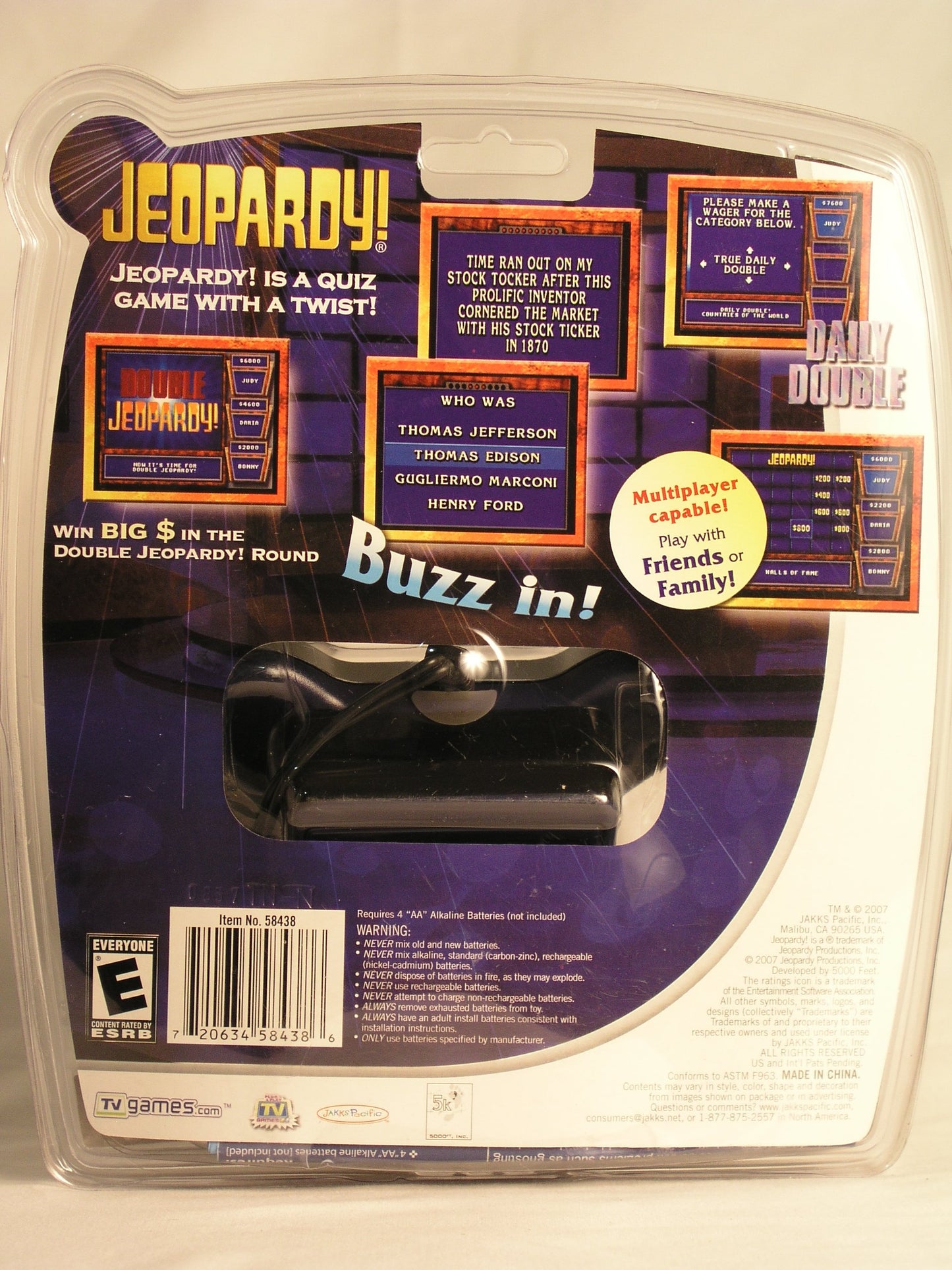 Jakks Jeopardy TV Game