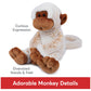 Gund Tilly The Monkey Plush, Premium Stuffed Animal For Ages 1 And Up, Cream/Brown, 15