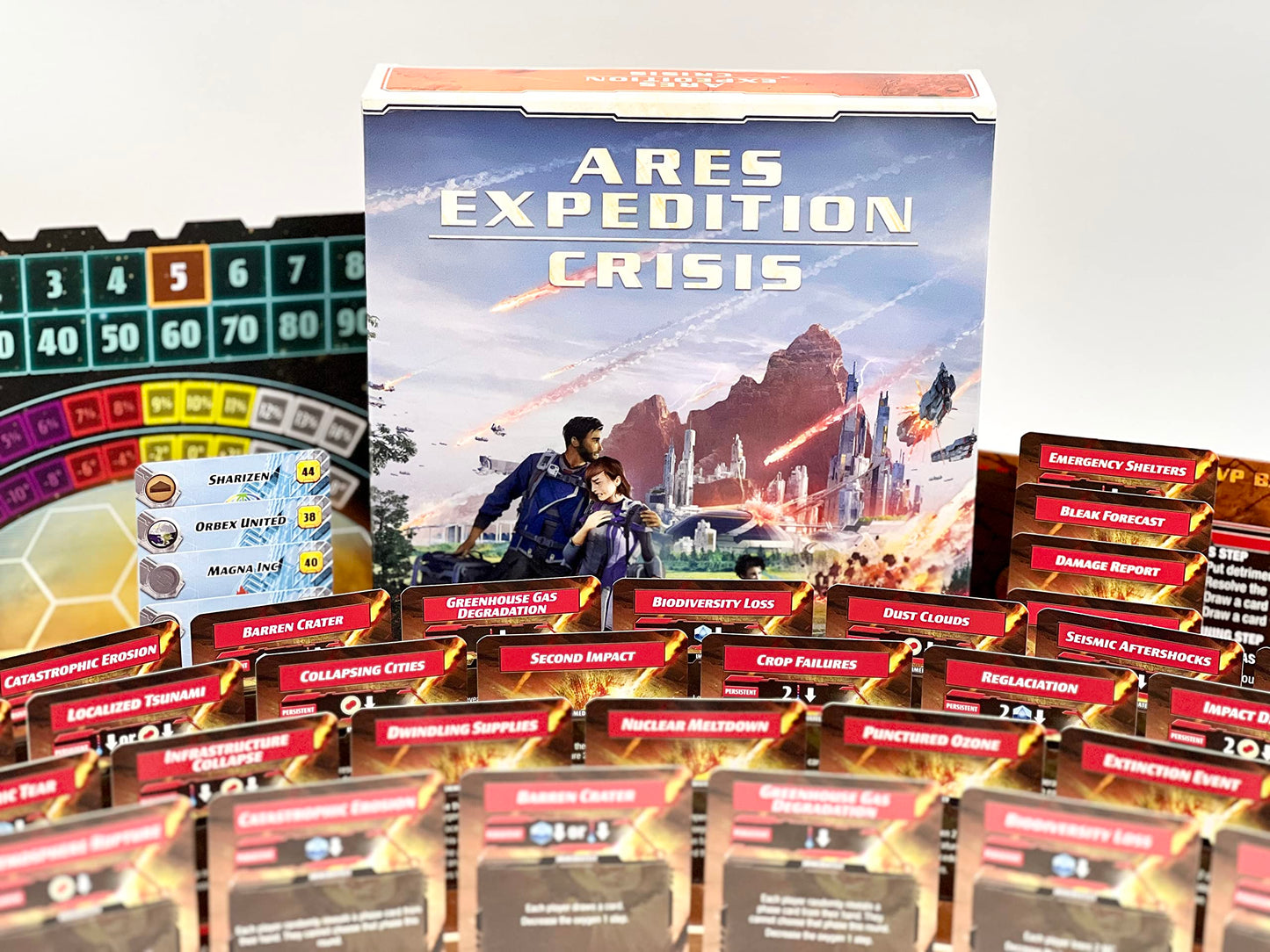 Terraforming Mars Ares Expedition: Crisis By Stronghold Games, Cooperative Board Game Expansion