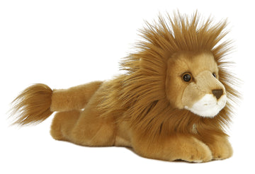 Aurora® Adorable Miyoni® Lion Stuffed Animal - Lifelike Detail - Cherished Companionship - Brown 11 Inches