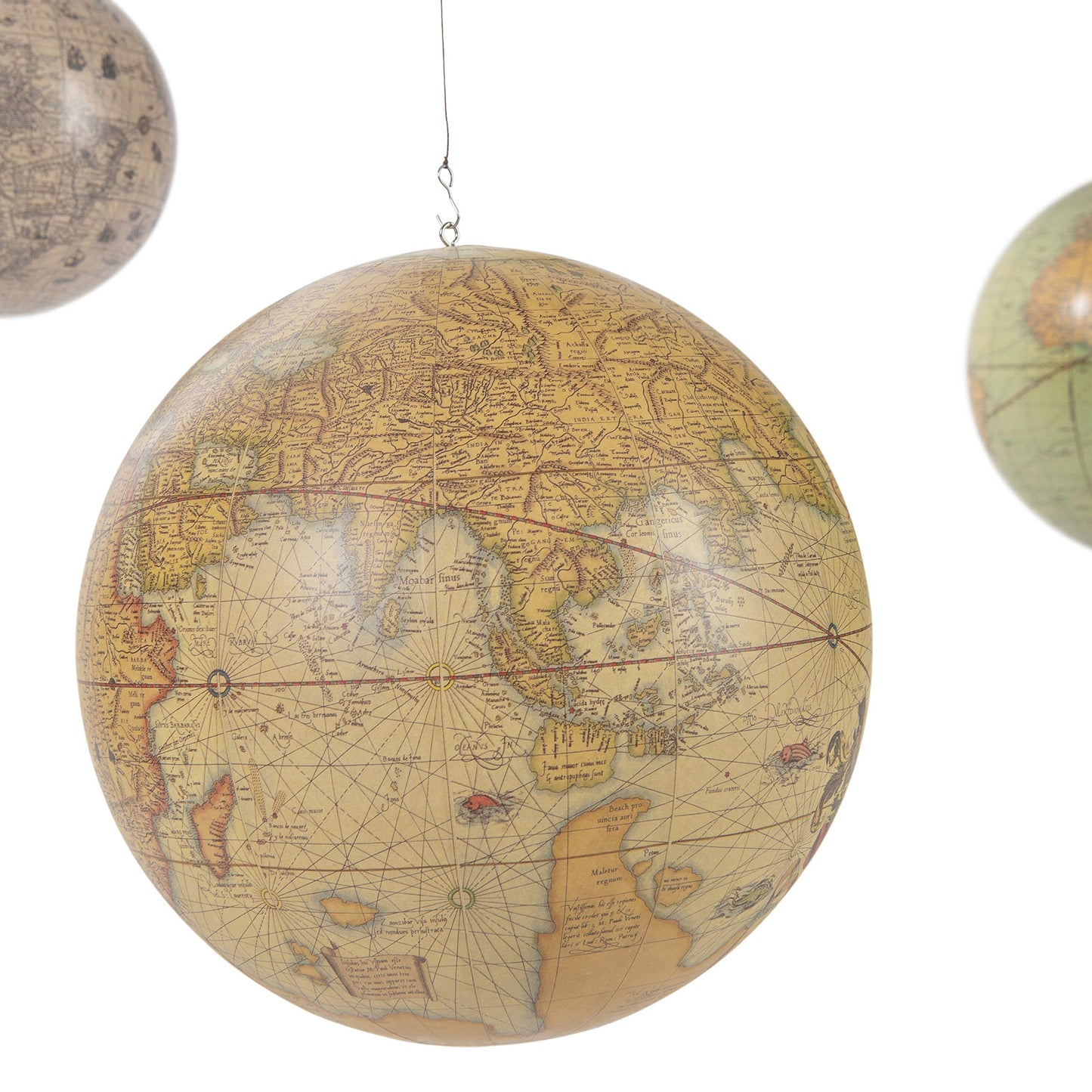 Authentic Models World Globe Mobile - Multicolored, Model GL060, Decorative, Educational, Unique Design