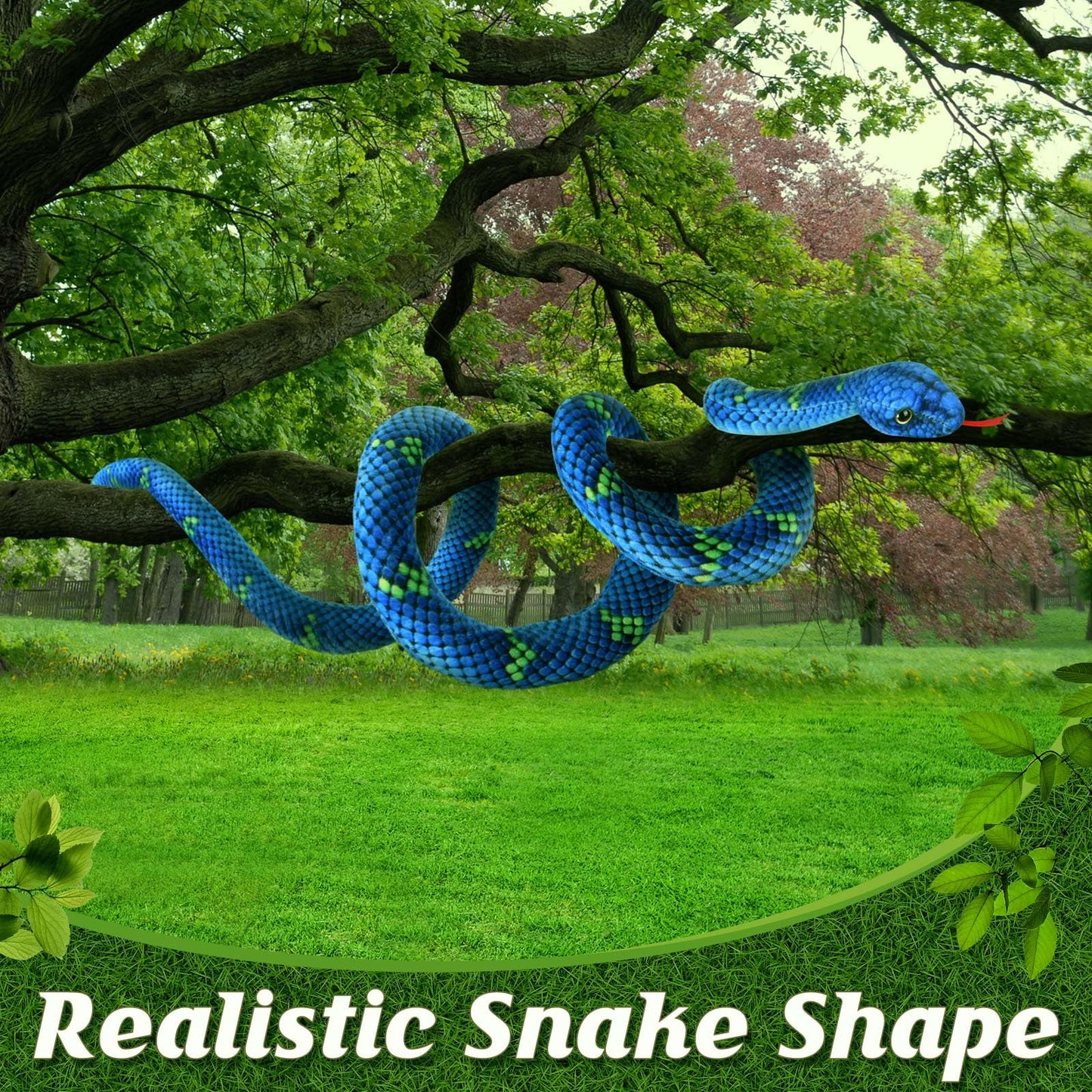 Mgztthw Snake Plush, Stuffed Snake Animal, 71 In Large Toy Snakes For Kids, Giant Stuffed Animals Snake, Lifelike Plush Snake Fo