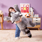 Ikasa Giant Raccoon Stuffed Animal Plush Toy,Large Racoon 30' Cute Jumbo Soft Toys,Huge Big Size Plushy Fluffy Fat Oversized Plushie,Gifts For Kids