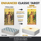 Wyspell Classic Tarot Deck - Original Tarot Cards With Guide Book For Beginners - Beginner Cards With Meanings (Light)