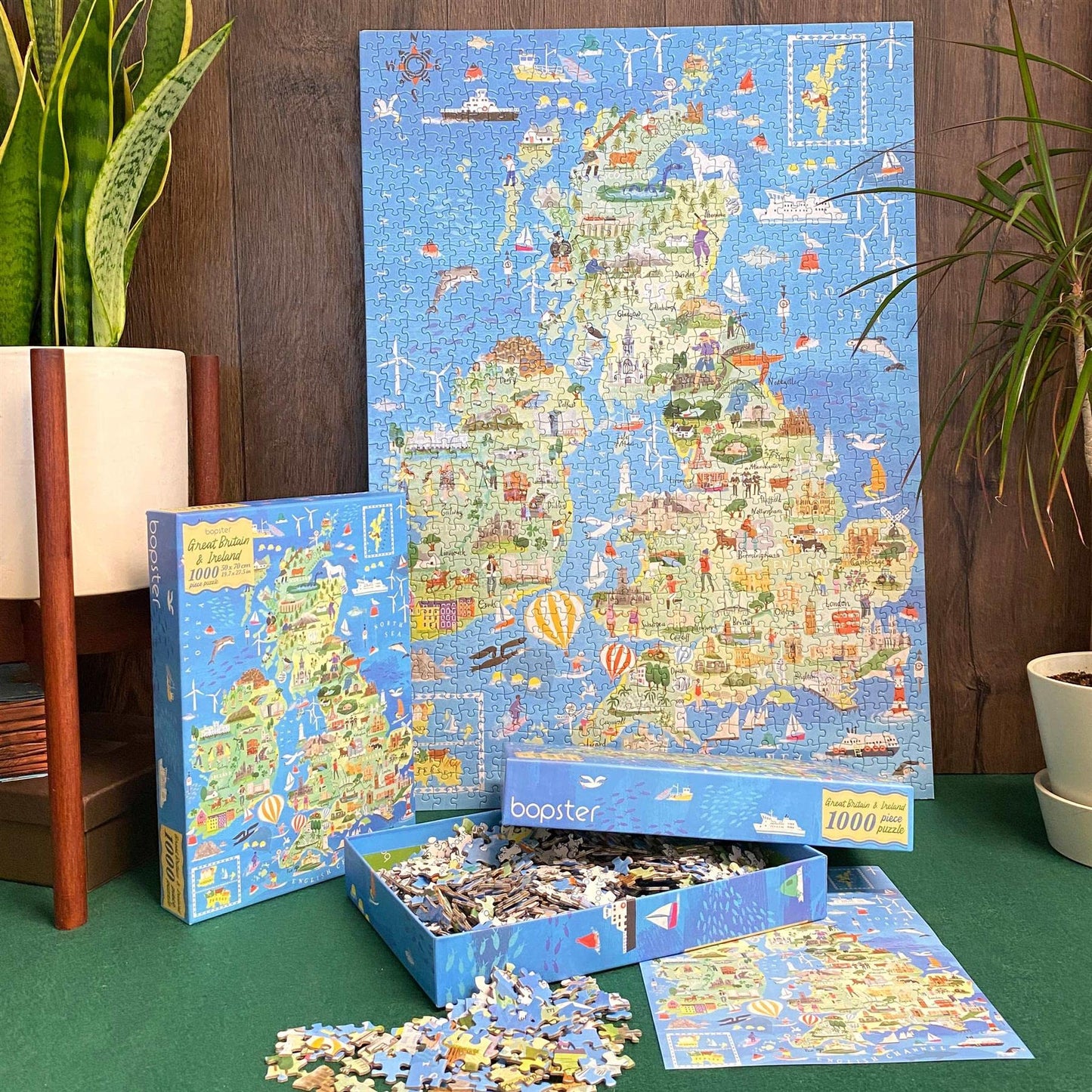 Jigsaw Puzzles 1000 Pieces For Adults - Great British Isles And Ireland Puzzle - 1000 Piece Puzzle For Adults And Kids - British Souvenirs And Gifts By Bopster