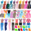 Miunana 23 Pcs 11.5 Inch Girl Doll Fashion Top And Pants 10 Pairs Of Girl Doll High Heels Shoes,Girl Dolls Sequin Dress For Doll