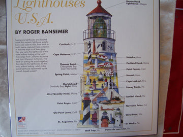Great American Puzzle Factory Lighthouses Usa 600 Piece Puzzle