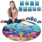 Jumbo 70 Piece Round Floor Puzzles For Kids Ages 3-5, 6-8, Large Jigsaw Puzzle About Underwater Animals Oceans Sea Creatures, 20