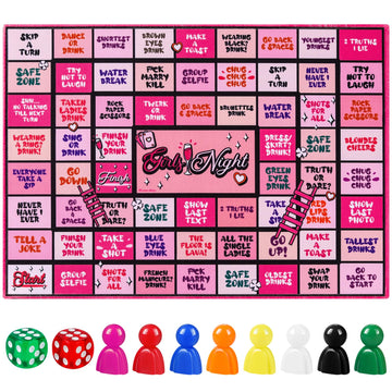 Fofeadm Drinking Games, Girls Night Rubber Mat Drinking Board Games For Adult, Funny Party Interactive Drinking Games For Girls 