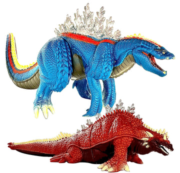 Twcare Set Of 2 Godzilla Terrestris & Amphibia Singular Point Continuity Toys, Reiwa Era Action Figures 13'' Head To Tail, Movie