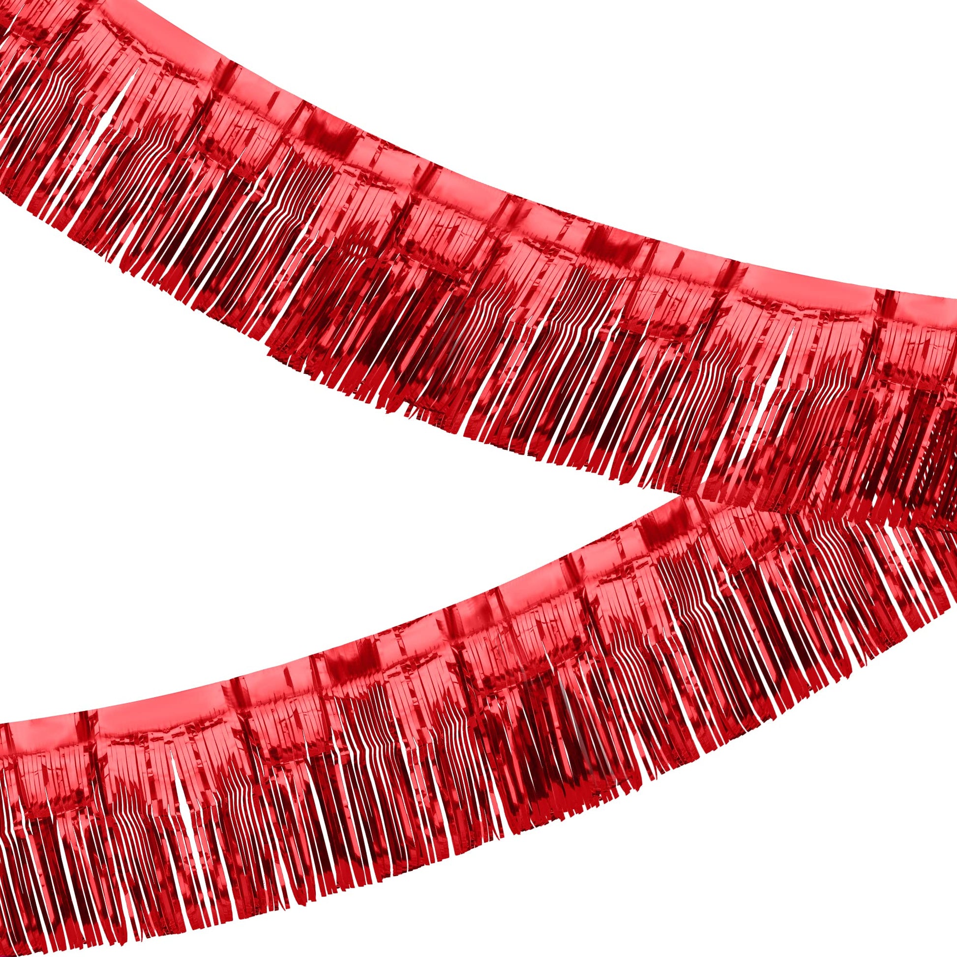 2 Pack Iridescent Float Fringe Curtains, Metallic Streamers Foil Fringe Garland Shiny Tassel Foil Float Parade Float Decorations