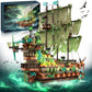 Pirate Ship Building Set With Led Lights, Pirate Ghost Ship Model Kit For Adults To Build, Large Sailboat Toys Christmas Birthda