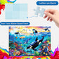 100 Piece Puzzles For Kids Ages 6-8 8-10 - Killer Whales Orca - 100 Piece Jigsaw Puzzle For Senior Ocean Jigsaw Puzzle For Toddl