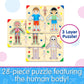 The Learning Journey: Lift & Learn Inside Of Me – Human Body Layered 28 Piece Jigsaw Puzzles- Montessori School - Learning Educational Toy For Baby - Kids Ages 3 And Up Non-Toxic & Bpa Free