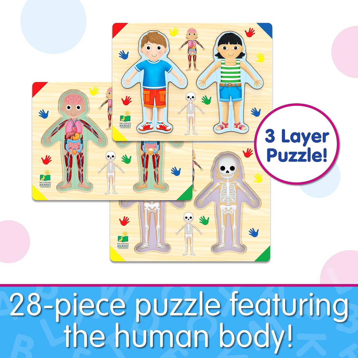 The Learning Journey: Lift & Learn Inside Of Me – Human Body Layered 28 Piece Jigsaw Puzzles- Montessori School - Learning Educational Toy For Baby - Kids Ages 3 And Up Non-Toxic & Bpa Free