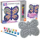 MindWare Paint Your Own Stepping Stone Butterfly, Rock Painting Kit, Stepping Stones Crafts for Kids Ages 8 & up