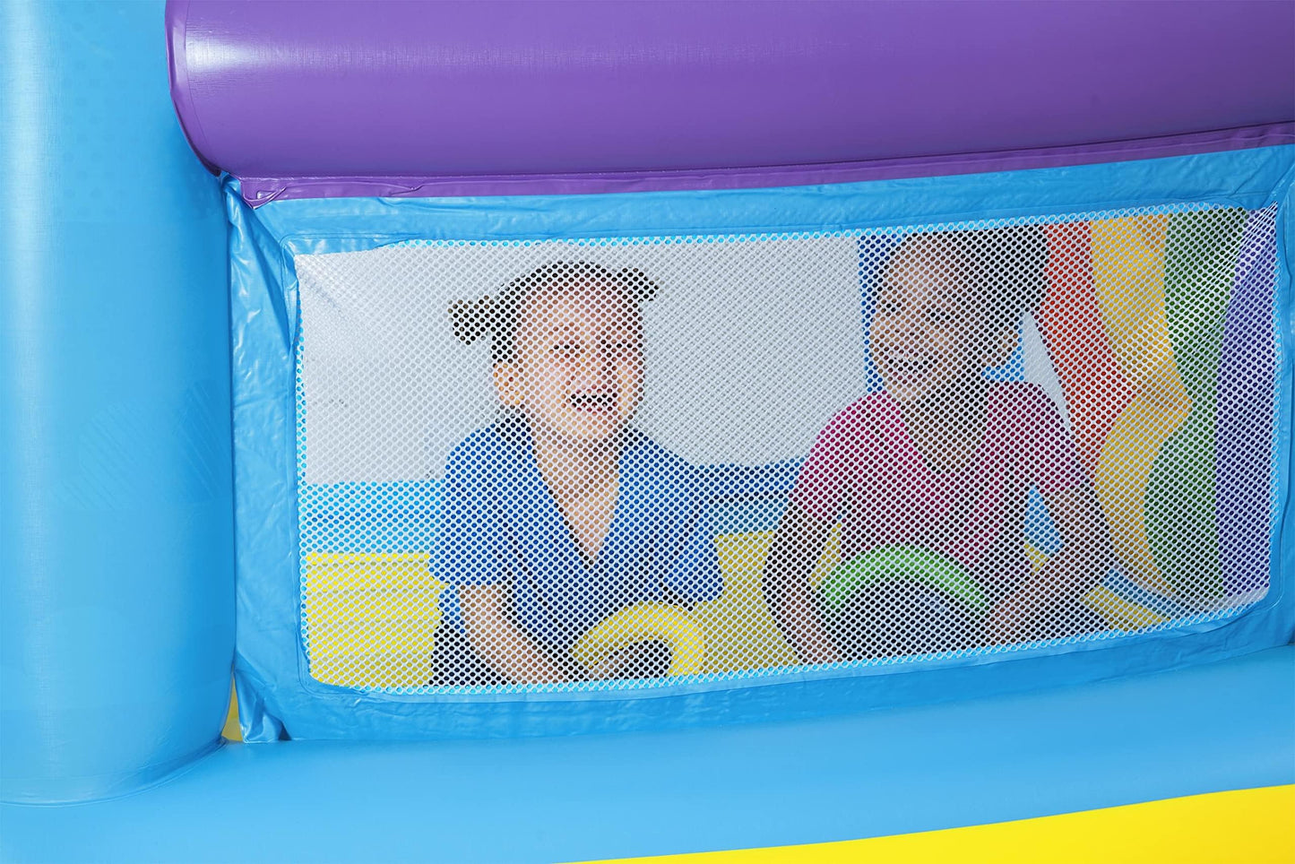 Bestway Kids Hot Air Balloon Bouncer | Bouncy Castle With Built-In Trampoline And Toss Game