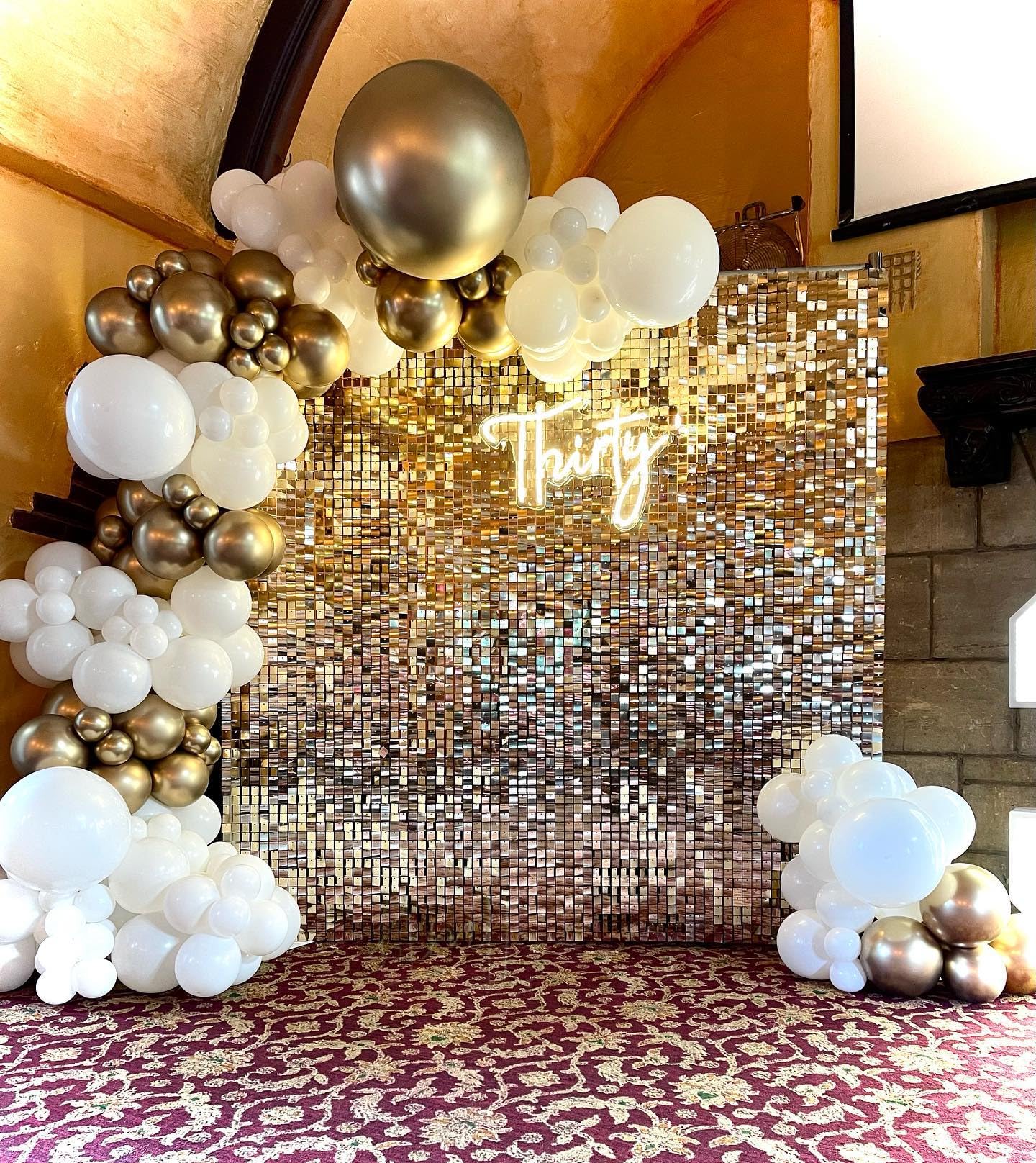 Bezente 36 Inch Metallic Gold Giant Balloons - 8 Pack Jumbo Round Latex Balloons for Weddings, Baby Showers, Birthdays, and Parties