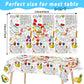 Giant Paper Coloring Tablecloth for Kids Huge Food Fun Design World Posters Activity Large Food Color-in Paper Poster Table Cove