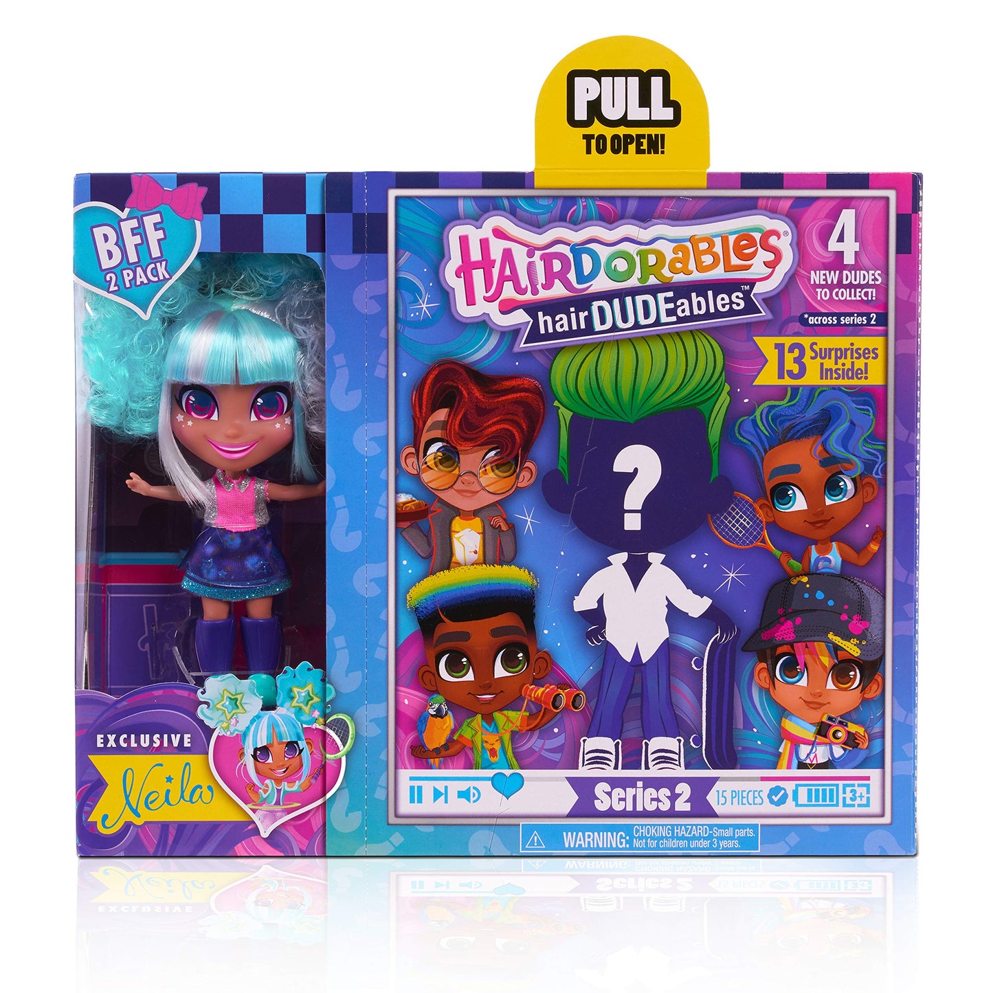 Hairdudeables Collectible Dolls - Series 2 (Styles May Vary), Multi-Color (23776)