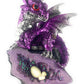 Aint It Nice Dragon Statue Medieval Baby Dragon With Crystal Egg Nest Decorative Figurine Geode Sparkling Crystal Cave Dragon Fi