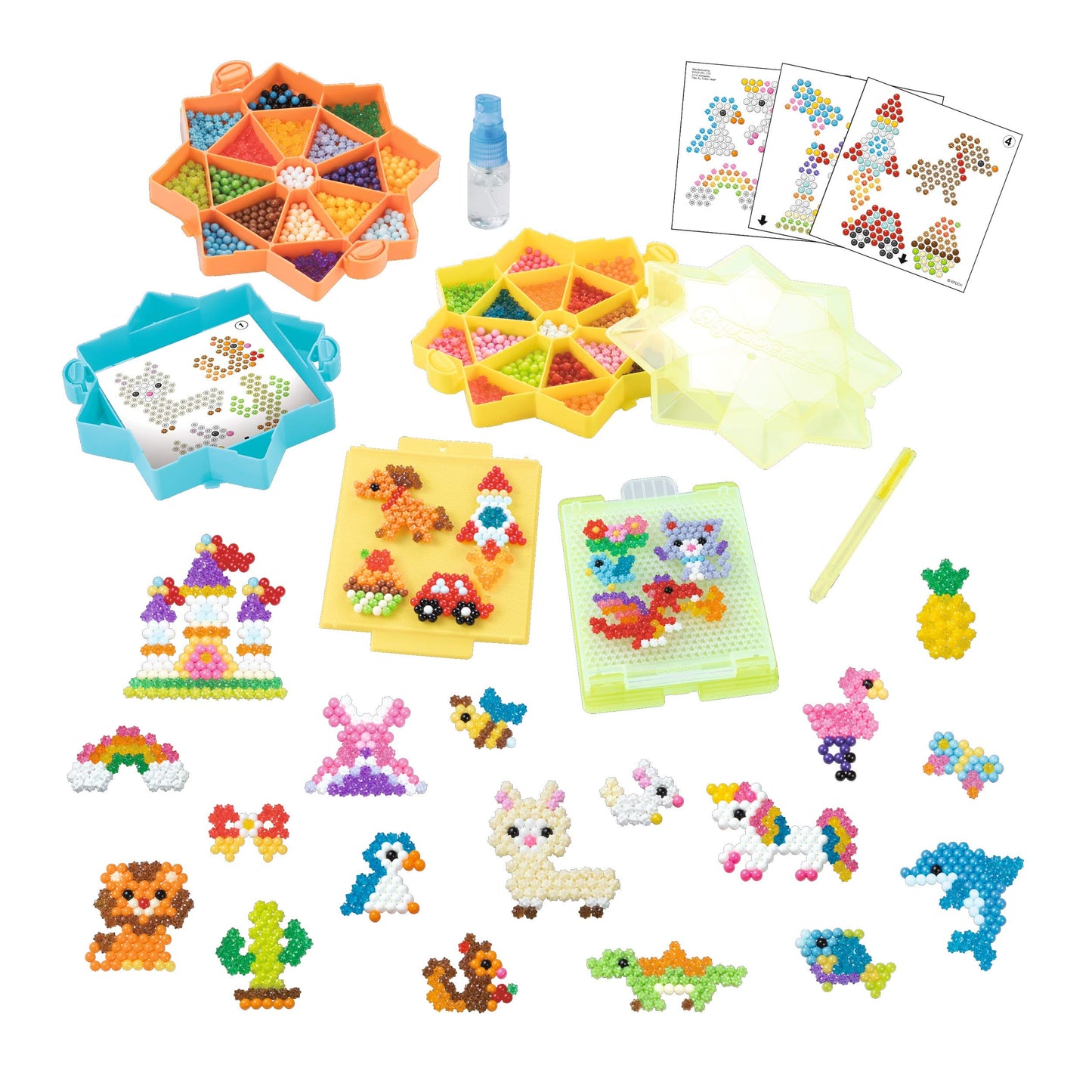AquaBeads Star Bead Station Complete Arts & Crafts Bead Kit for Children - Over 2,000 Beads, Including Star Beads and Double Sid