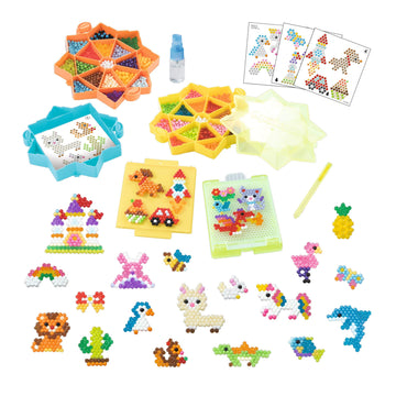 AquaBeads Star Bead Station Complete Arts & Crafts Bead Kit for Children - Over 2,000 Beads, Including Star Beads and Double Sid