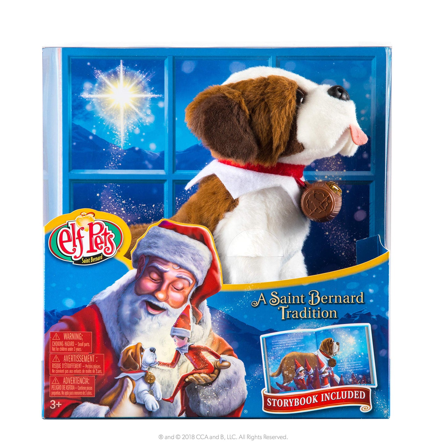 The Elf on the Shelf St. Bernard Plush Toy - Multicolor, EPSB Model, Soft Material