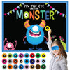 Happy Storm Halloween Party Games For Kids, Pin The Eye On The Monster, Halloween Party Activities Favors Crafts Birthday Party Games For Children Boys Girls, Monster Party Carnival Games Indoor