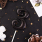 PHD CAKE 2.76 Inch Elegant Black 3 Number Birthday Candles, Black Number Candles, Cake Number Candles, Party Celebration