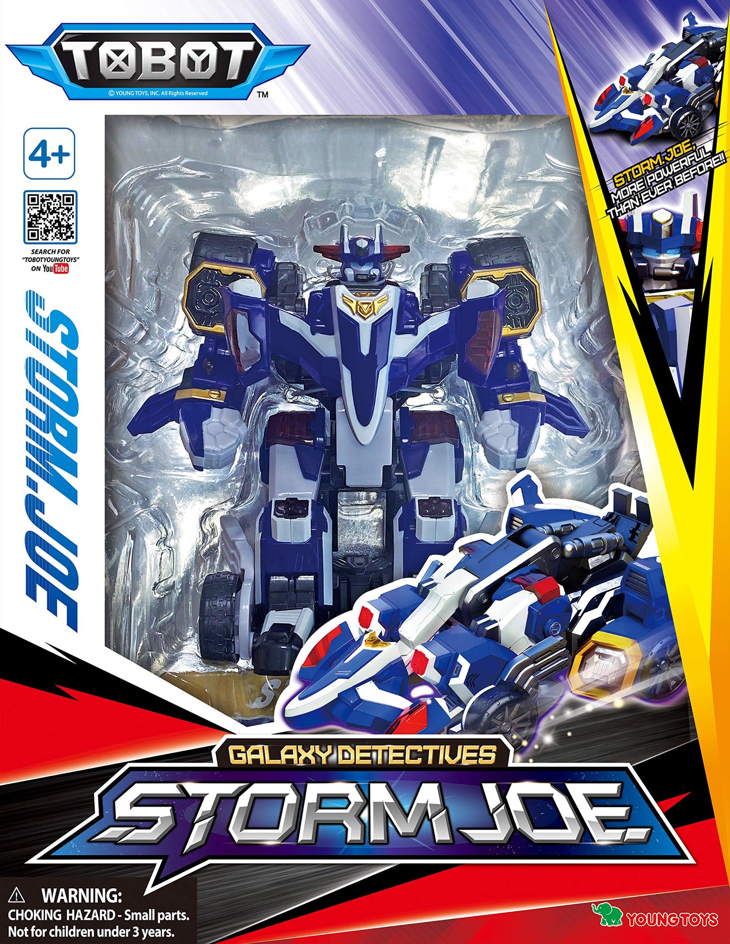 TOBOT Mini Maximus V, Youngtoys Transforming Collectible Vehicle to Robot Animation Character