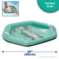 Aqua Supreme Hex Pool Chair Float - Multi-Position  Heavy Duty Floating Pool Chair mature-themed Size - Teal Fern