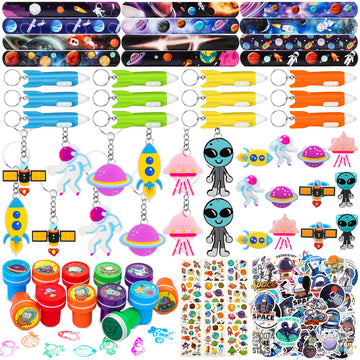 Aoocoeo Space Party Favors for Kids Outer Space Themed Birthday Party Supplies, Party Favors Space Toys Included Mini Toys, Slap