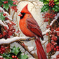 Springbok Cardinal Carols 500 Piece Jigsaw Puzzle for Adults - Christmas Snow Scene - Unique Cut Pieces - Made in USA