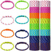 Friendship Bracelets Rope 168 Bracelets in 8 Assorted Colors Adjustable Bracelets for Neon Rope Woven Friendship Bracelets Goody