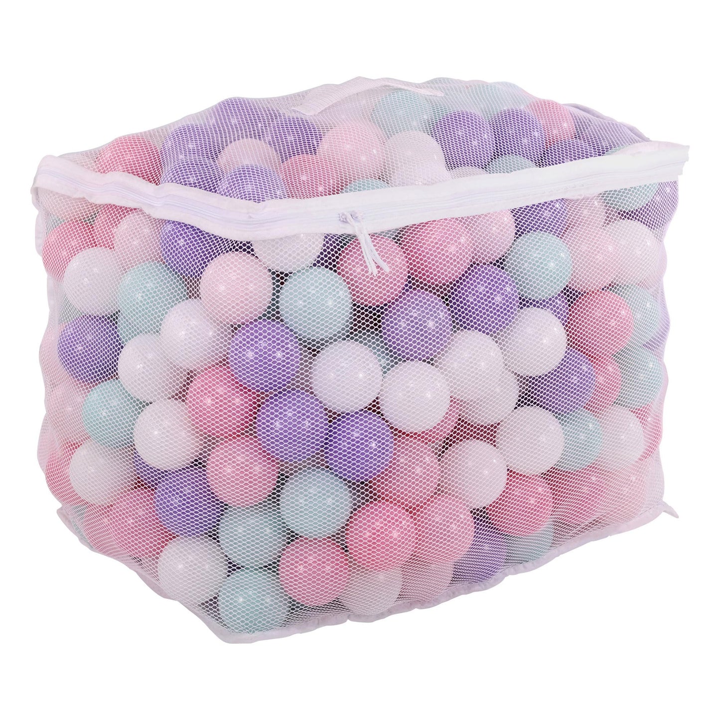 Balancefrom 2.3-Inch Phthalate Free Bpa Free Non-Toxic Crush Proof Play Balls Pit Balls- 6 Bright Colors In Reusable And Durable Storage Mesh Bag With Zipper