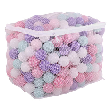 Balancefrom 2.3-Inch Phthalate Free Bpa Free Non-Toxic Crush Proof Play Balls Pit Balls- 6 Bright Colors In Reusable And Durable Storage Mesh Bag With Zipper
